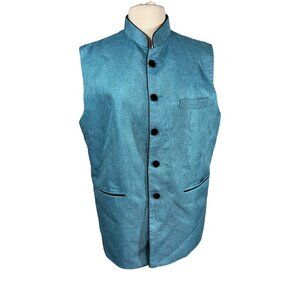 WINTAGE Men's Rayon Bandhgala Festive Nehru Jacket Waistcoat